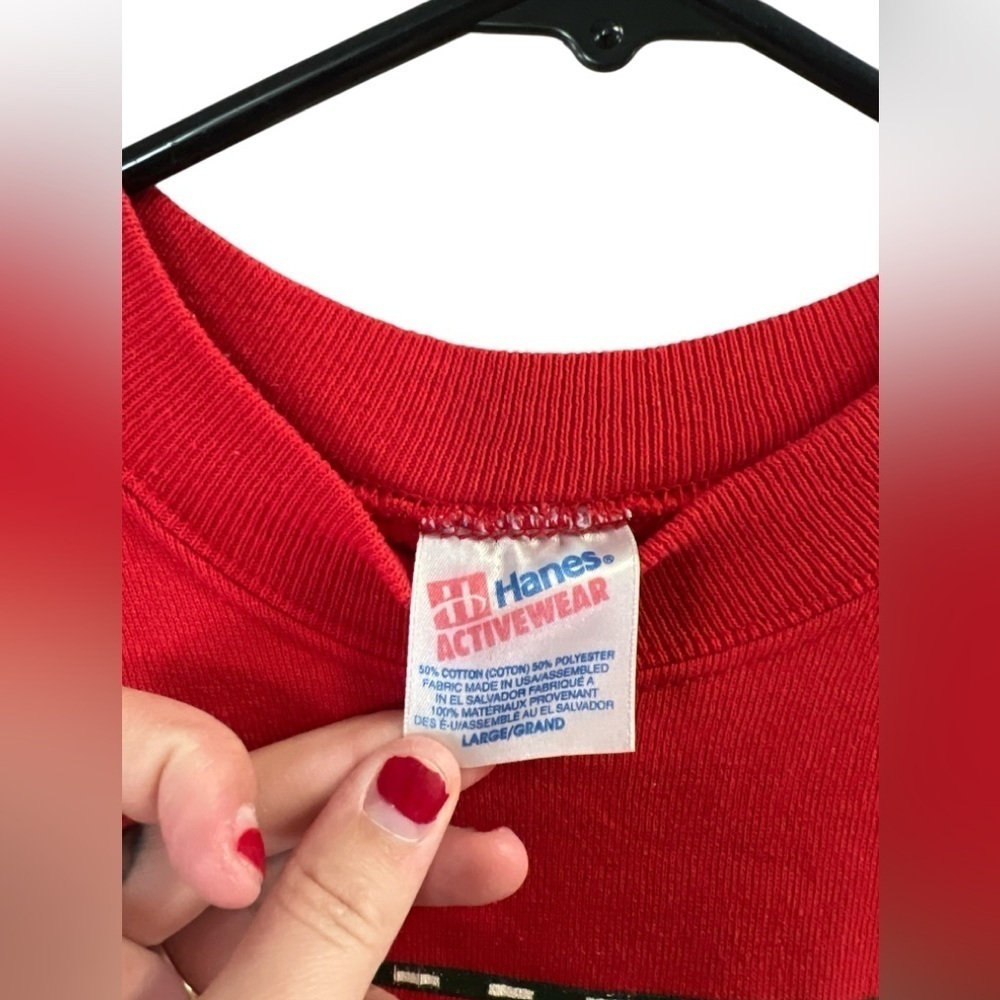 Vintage Christmas Rudolph red crew neck sweatshirt - Picture 2 of 3